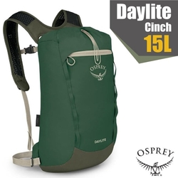 【OSPREY】Daylite Cinch 15L 超輕網狀透氣登山健行背包_綠冠/溪流 R