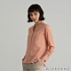 GIORDANO  女裝亨利領棉麻襯衫 - 88 楓葉橘 product thumbnail 1