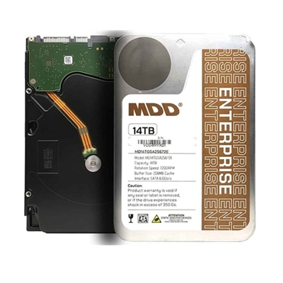 MDD 最大數據 企業級 專用硬碟 14TB 7200轉 3.5吋 SATA 256MB緩存 4年保固 MDD14TSATA25672E