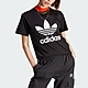 adidas 上衣 女款 短袖上衣 運動 三葉草 國際碼 黑 IK4035 product thumbnail 1