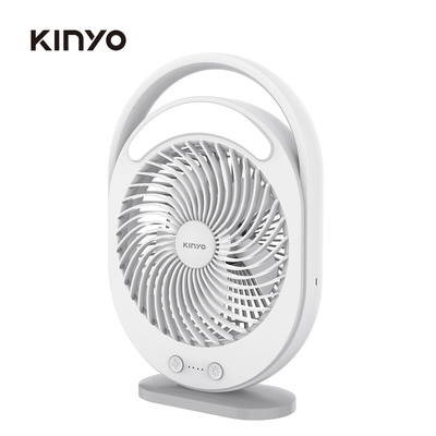 KINYO 6吋桌立兩用充電風扇UF890