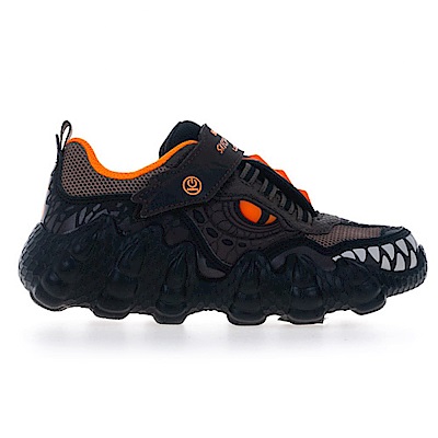 Skechers Skech O Saurus Lights [400112LCHOR] 中大童 休閒鞋 暴龍系列 黑棕