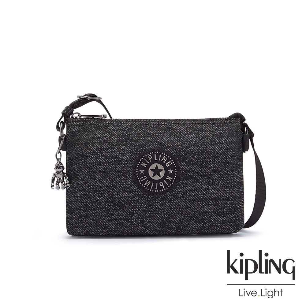 Kipling 質感星空黑三夾層配件包-CREATIVITY XB