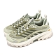 Merrell 戶外鞋 Moab Speed 2 女鞋 綠 白 抓地 緩衝 黃金大底 郊山 登山鞋 ML037852 product thumbnail 1