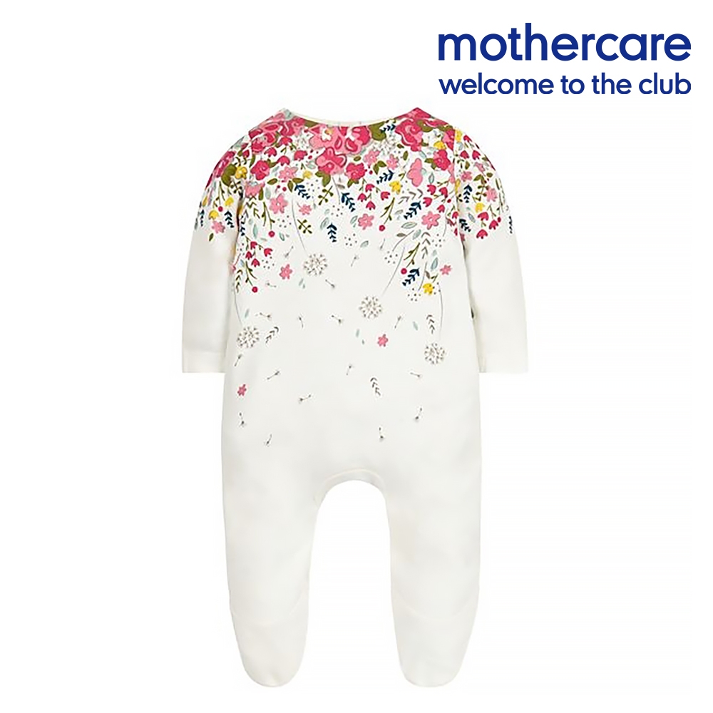 mothercare 專櫃童裝 英倫花園帶腳套兔裝/連身衣 (1歲)
