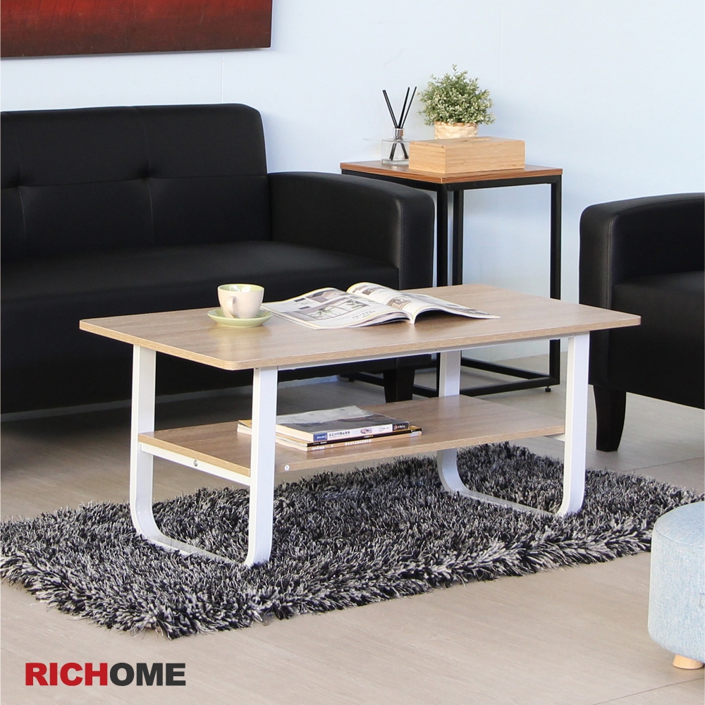 RICHOME 米蘭現代茶几桌W100 x D50 x H43.5 CM