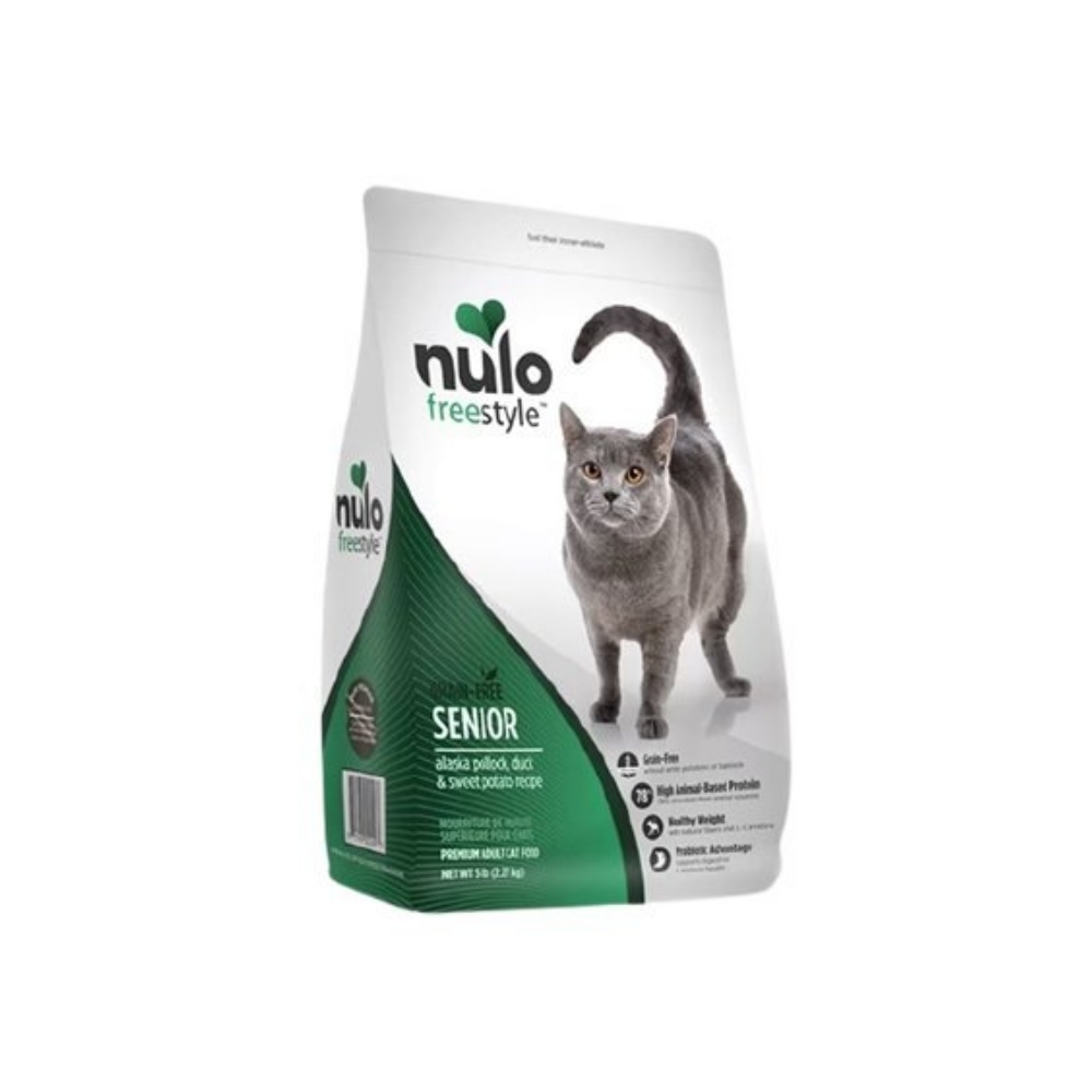NULO紐樂芙-無穀高肉量高齡貓-阿拉斯加鱈魚+蔓越莓 12lb (5.44kg)