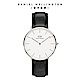 Daniel Wellington DW 手錶 Classic Sheffield 36mm爵士黑真皮皮革錶 DW00100053 product thumbnail 1