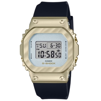 CASIO 卡西歐 G-SHOCK 優雅精緻極簡 淺金黃色 經典方型電子錶 GM-S5600BC-1_38.4mm