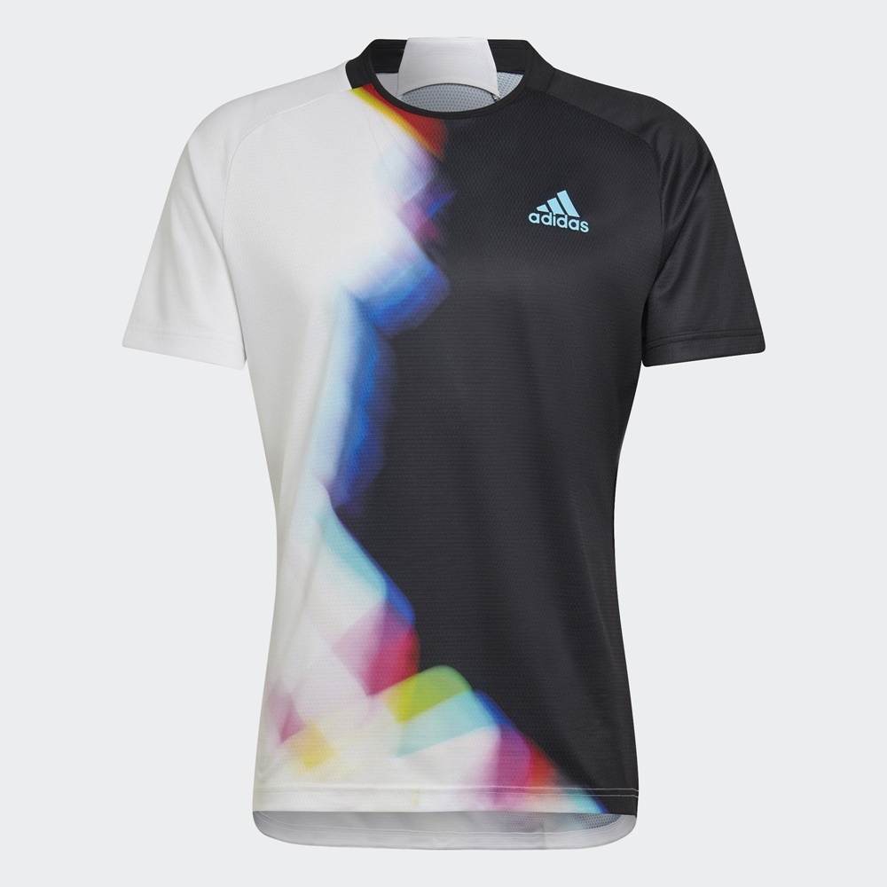 ADIDAS TENNIS WC TEE男網球短袖上衣-黑白-HT3527