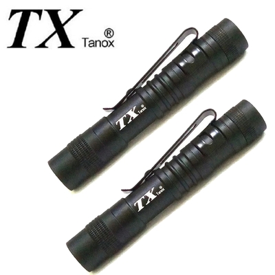 TX特林超迷你鋁合金強光筆型手電筒2入組(T-MI307-2)
