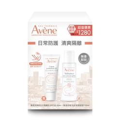 Avene雅漾 清爽抗UV隔離乳SPF30 洗卸組