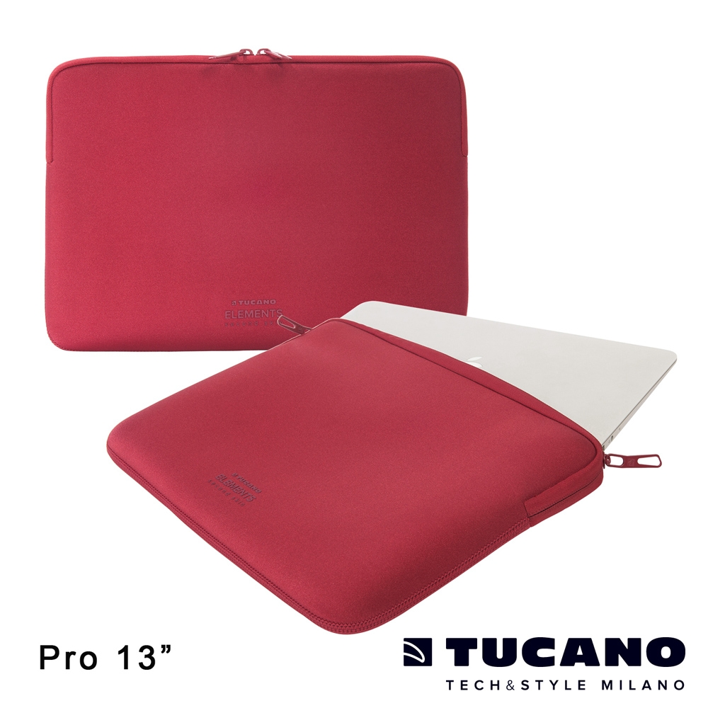 TUCANO ELEMENTS MB Pro Retina 13吋專用防震內袋-紅