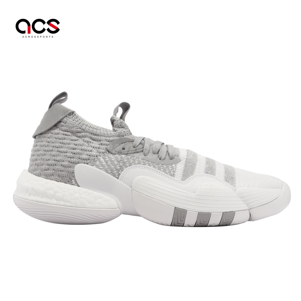 adidas 籃球鞋Trae Young 2 灰白Gray Moon 針織鞋面崔洋愛迪達男鞋 