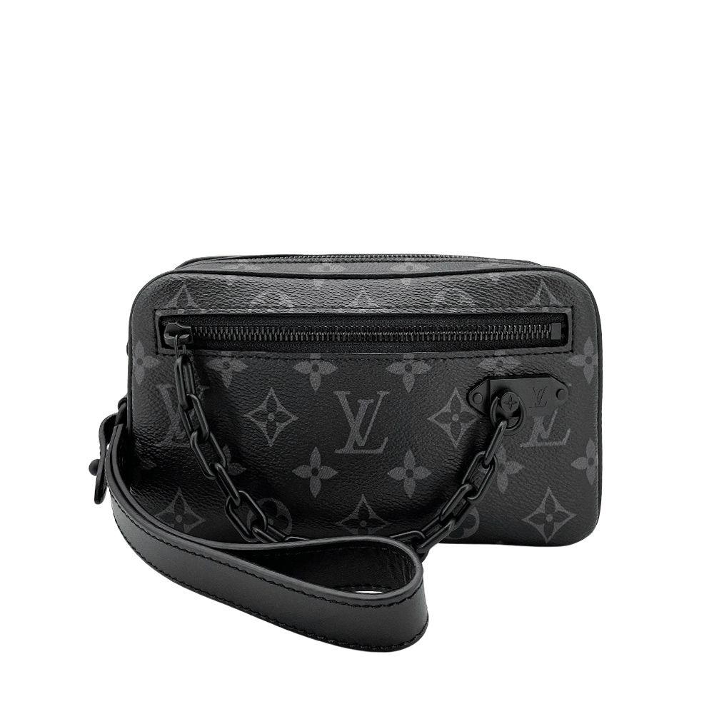 LOUIS VUITTON Pouch M68321 Pochette Volga Monogram Eclipse Black