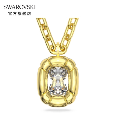 SWAROVSKI 施華洛世奇 Dulcis 鏈墜枕形切割Swarovski水晶, 黃色, 鍍金色色調