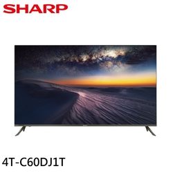 SHARP 夏普 60吋 4K無邊際智慧連網液晶顯示器 電視 4T-C60DJ1T