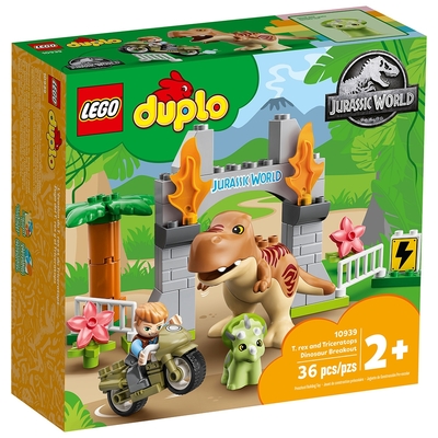 樂高LEGO Duplo幼兒系列 - LT10939 T. rex and Triceratops Dinosaur Breakout