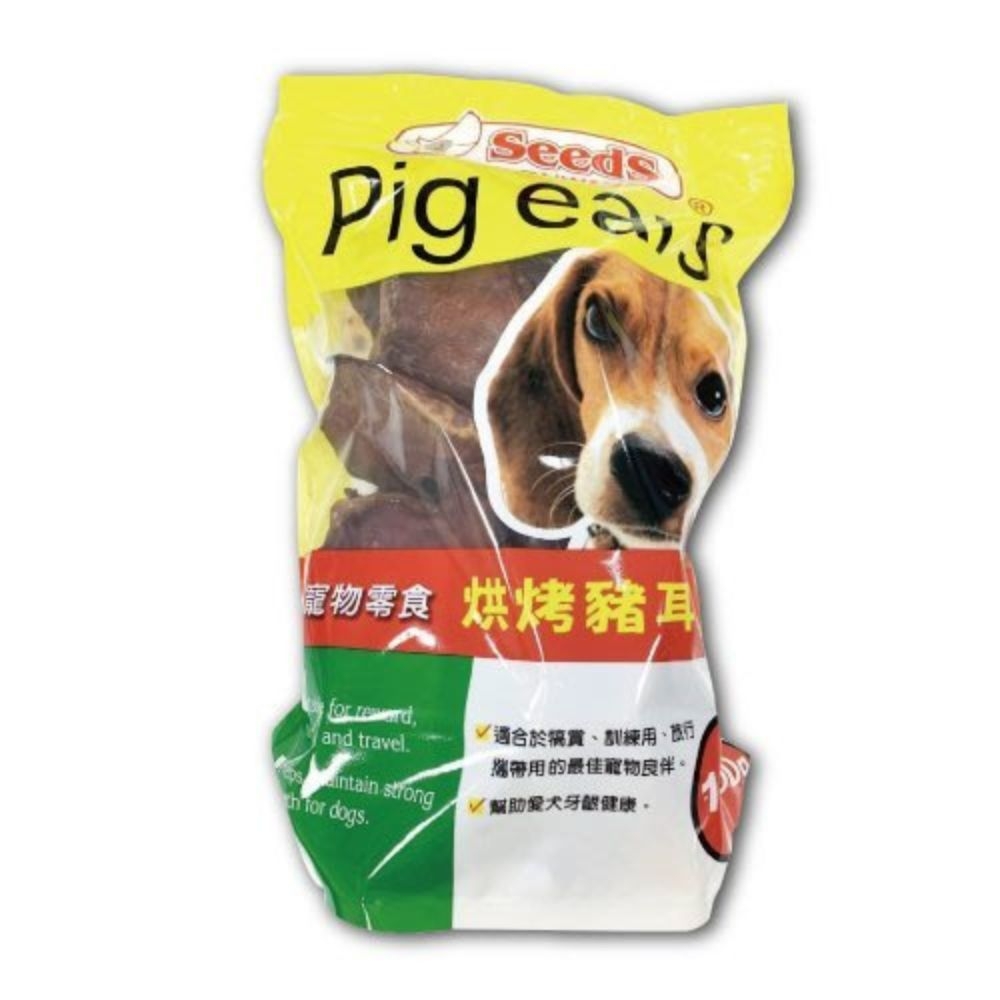SEEDS聖萊西-寵物零食-烘烤豬耳朵片(Pig Ears)1000g (PE-1KG)(購買第二件贈送寵物零食x1包)