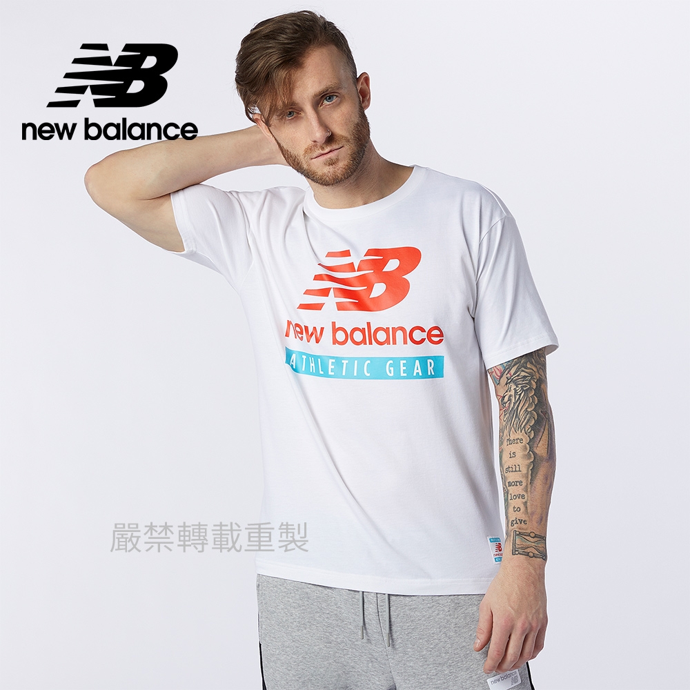 【New Balance】基本短袖T恤_男性_白色_AMT11517WT