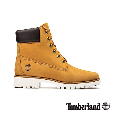 Timberland 女款小麥色磨砂革厚領6吋靴|A1VXN