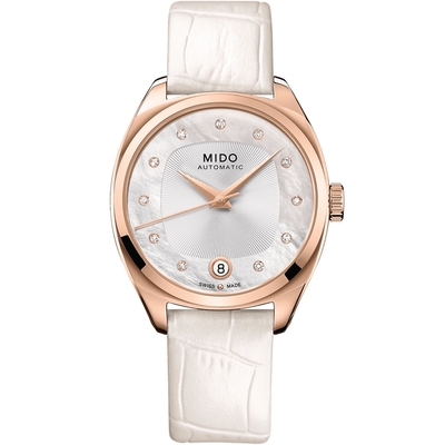 MIDO 美度官方授權 Belluna Royal優雅雋永真鑽特別版套錶組-M0243073711600/33mm