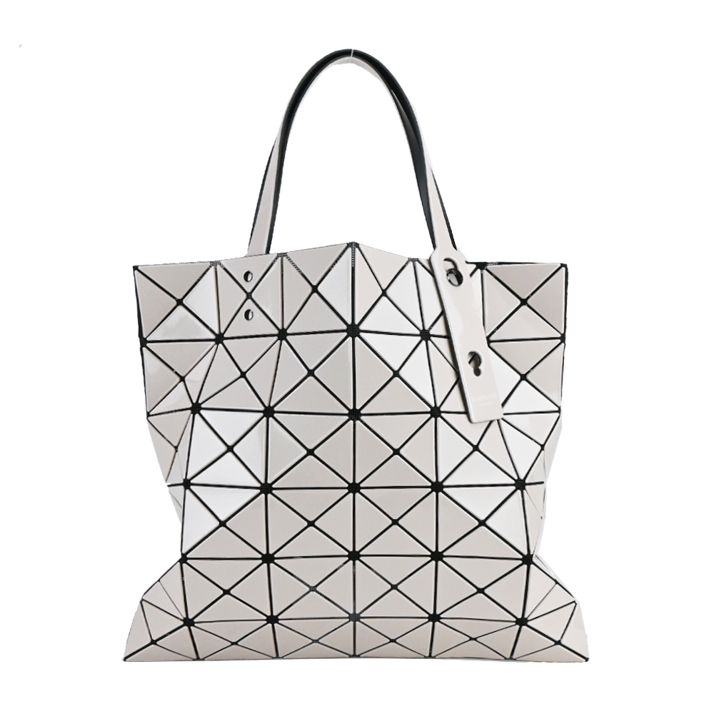 ISSEY MIYAKE 三宅一生 BAOBAO  6x6透光亮面手提包-米