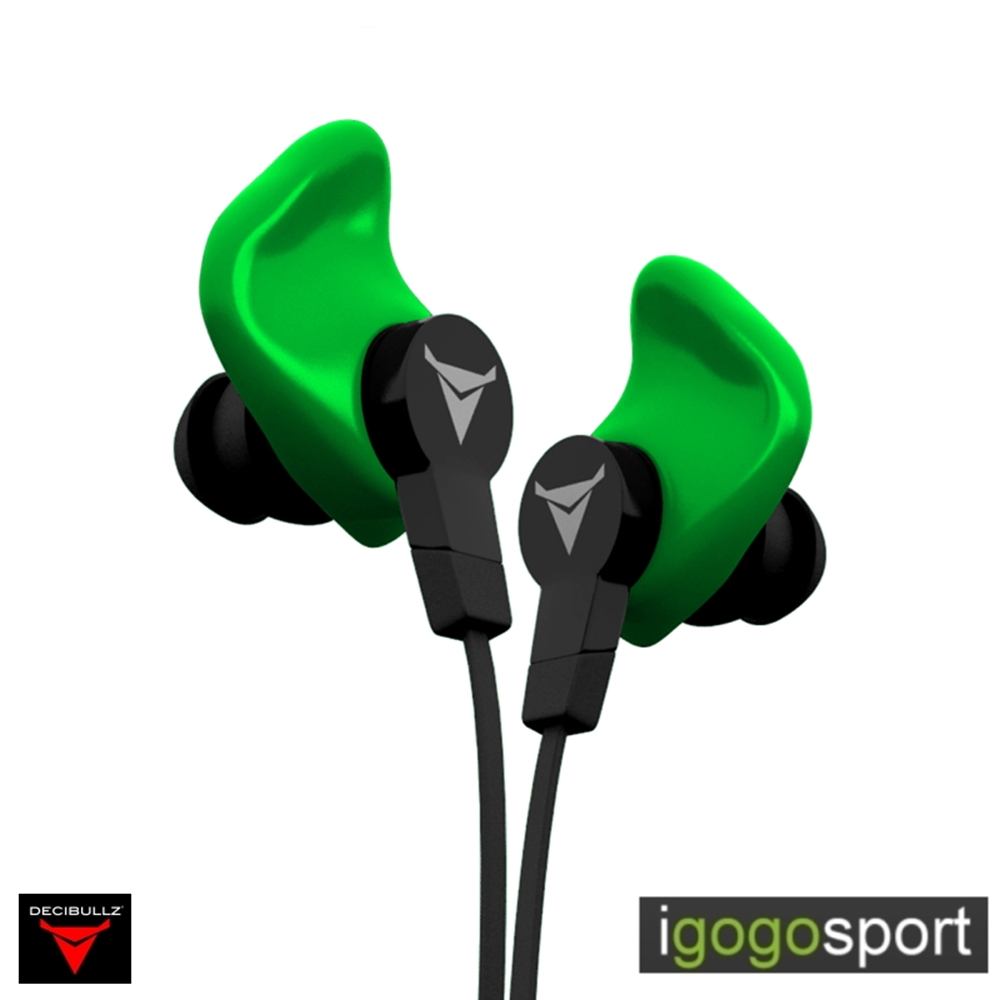 美國 Decibullz 客製化運動耳機-綠