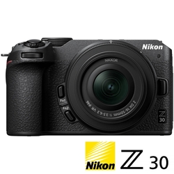 NIKON Z30 KIT 附 Z 16-50mm VR (公司貨) APS-C 無反微單眼相機 4K錄影 翻轉螢幕 直播 VLOG