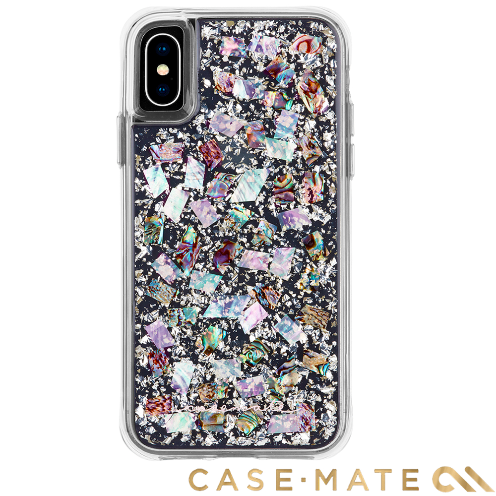 美國 Case-Mate iPhone Xs / X Karat 貝殼銀箔防摔殼
