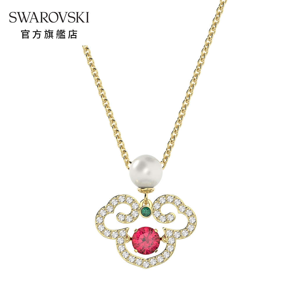 SWAROVSKI 施華洛世奇 Gratia 鏈墜, 漸層色, 鍍金色色調