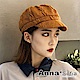 AnnaSofia 毛線織辮編紋 混棉報童帽貝蕾帽(磚駝系) product thumbnail 1