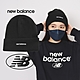 New Balance 毛帽 Linear Knit Cuffed 黑 白 針織 刺繡 反摺帽簷 小標 男女款 NB 紐巴倫 LAH13032BK product thumbnail 1