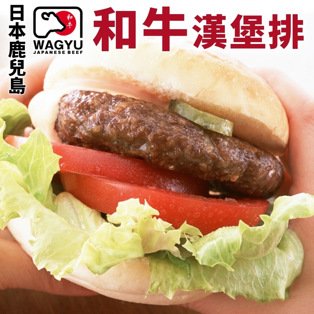 【海陸管家】日本和牛漢堡肉排5片(每片約100g)