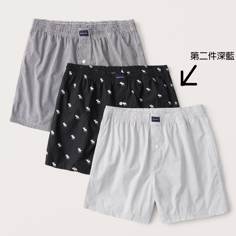 AF a&f Abercrombie & Fitch  男性內褲 單件 深藍色 1693