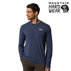 【美國 Mountain Hardwear】Crater Lake☆ Long Sleeve T 防曬快乾長袖排汗衣 男款 鋅色 #1829331