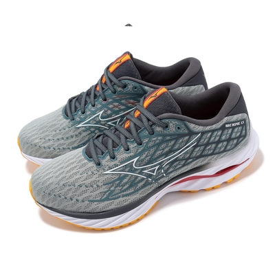 Mizuno 慢跑鞋 Wave Inspire 20 男鞋 綠 灰 波浪片 避震 透氣 運動鞋 美津濃 J1GC2444-01