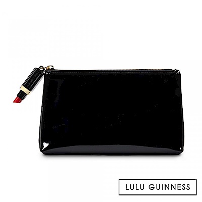 LULU GUINNESS T-SEAM漆皮化妝包