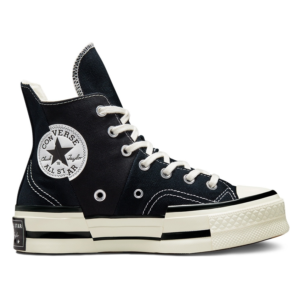 CONVERSE CHUCK 70 PLUS HI BLACK/EGRET/BLACK 高筒 厚底 解構 男女休閒鞋 A00916C 黑色