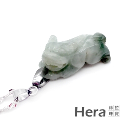 【HERA赫拉】頂級天然A貨翡翠迎財貔貅項鍊