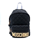 MOSCHINO 品牌logo菱格縫線尼龍後背包(黑) product thumbnail 1