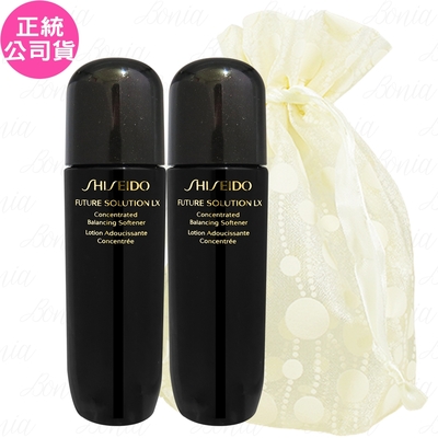 SHISEIDO 資生堂 時空琉璃LX極上御藏柔膚露(75ml)*2旅行袋組(公司貨)