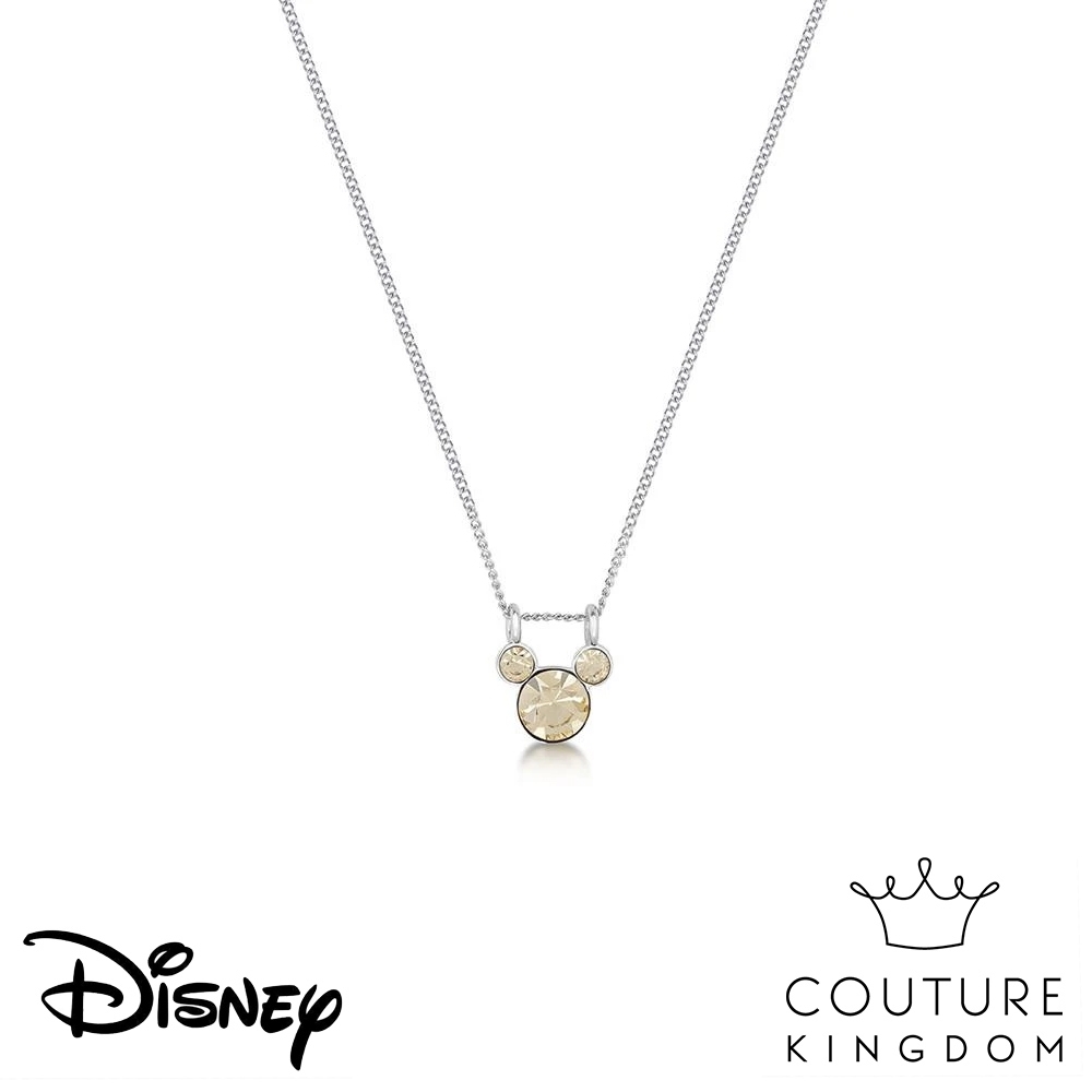 Disney Jewellery by Couture Kingdom 經典米奇橄欖綠水晶項鍊