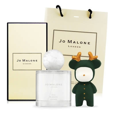 Jo Malone 合歡花香水100ml-地中海花園[附禮盒+提袋]+聖誕麋鹿擴香石-國際航空版