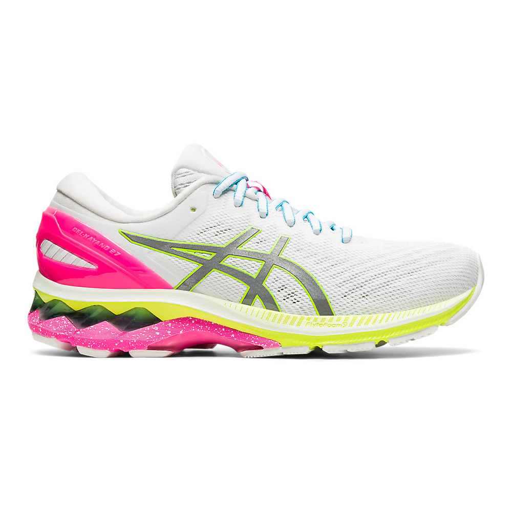 Asics Gel-Kayano 27 LS [1012A761-100] 女 慢跑鞋 運動 高支撐 穩定 反光 白粉