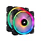 Corsair 海盜船 LL140 RGB 雙光環 14CM PWM風扇《二入組》 product thumbnail 1