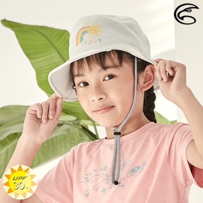 ADISI 青少年抗UV透氣快乾印花雙面盤帽 AH21020 (S) / 淺灰