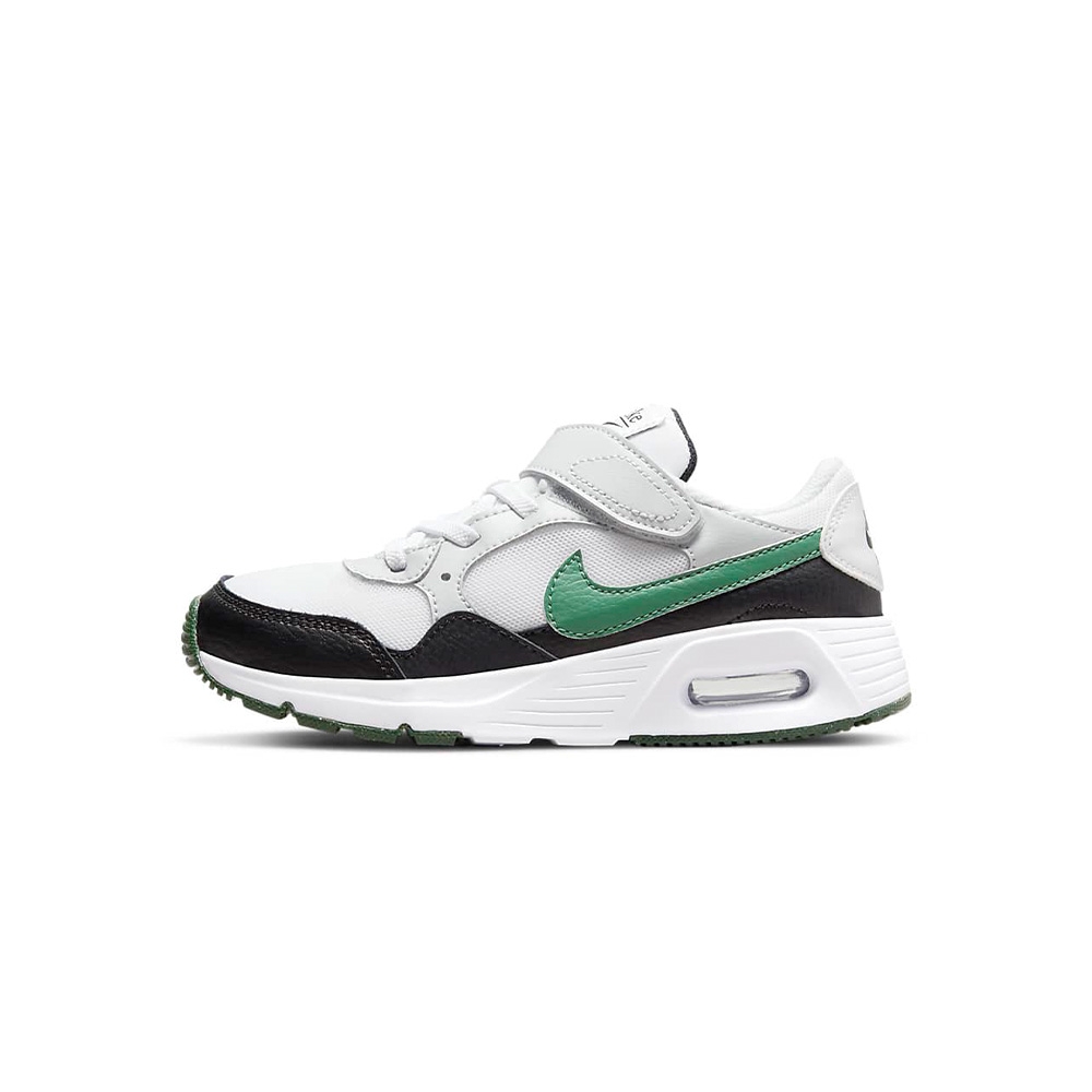 Nike Air Max SC PSV 童鞋 中童 黑白綠色 運動 慢跑 休閒鞋 CZ5356-112