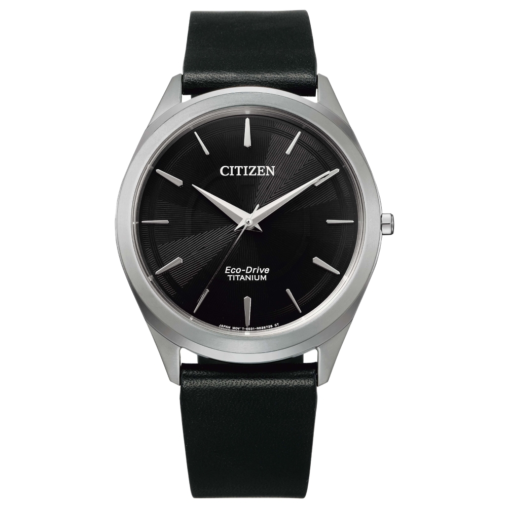 CITIZEN 極簡鈦金屬光動能腕錶BJ6520-15E