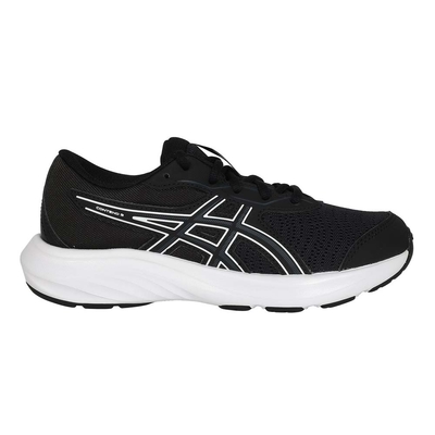 ASICS CONTEND 9 GS 男女大童慢跑鞋-訓練 運動 亞瑟士 1014A337-002 黑白